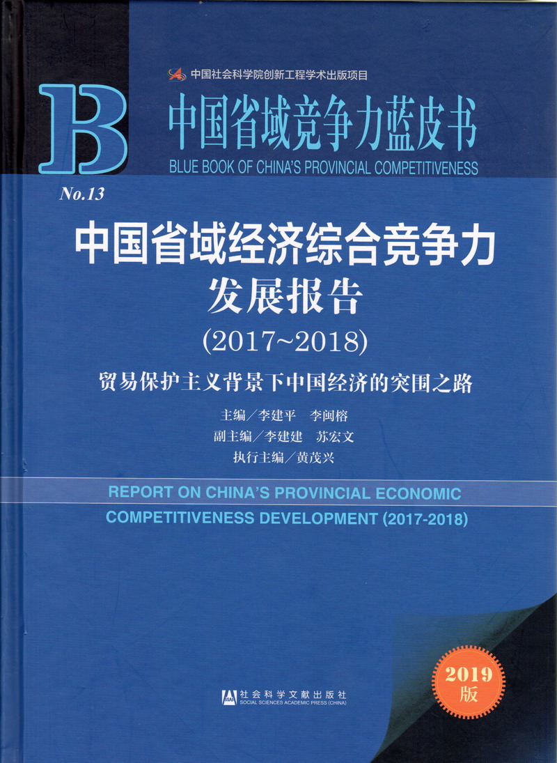 我想抽插美女BB中国省域经济综合竞争力发展报告（2017-2018）